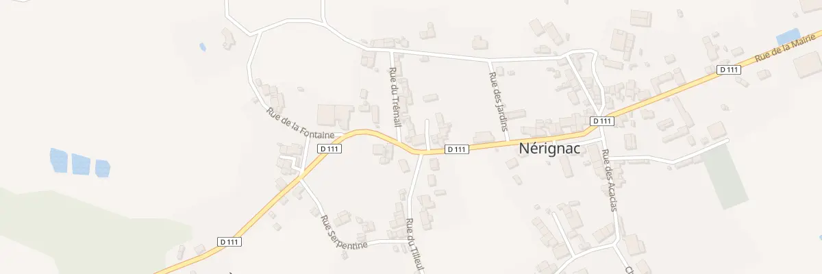 Plan du 2 Rue du Trémail à Nérignac