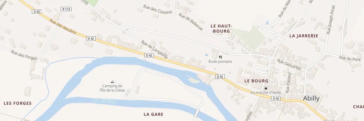 Plan du 8 Rue des Moulins à Abilly