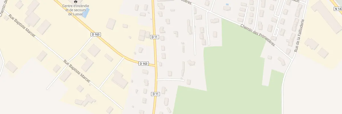 Plan du 61 Rue du Général de Gaulle à Lussac-les-Châteaux