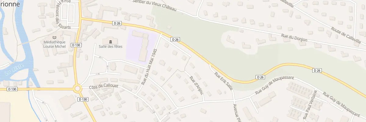 Plan du 9001 Rue du Marechal Leclerc à Brionne