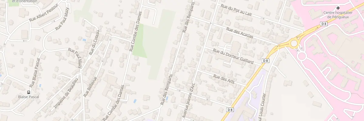 Plan du 52 Rue des Remparts à Périgueux