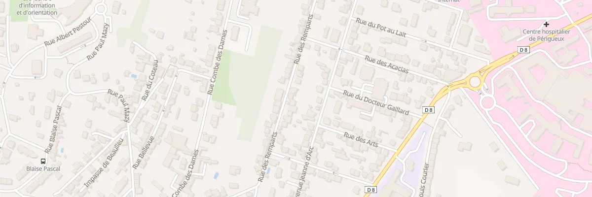 Plan du 56 Rue des Remparts à Périgueux
