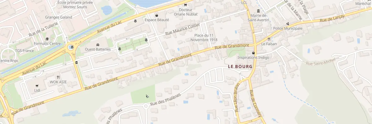 Plan du 22 Rue de Grandmont à Saint-Avertin