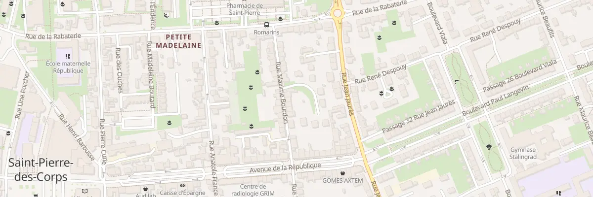 Plan du 26 Rue Maxime Bourdon à Saint-Pierre-des-Corps