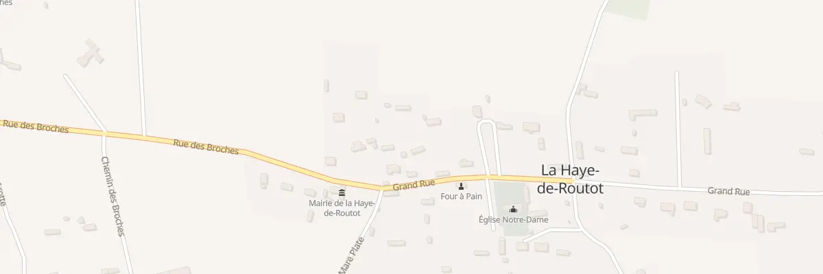 Plan du 9 Grande Rue à La Haye-de-Routot
