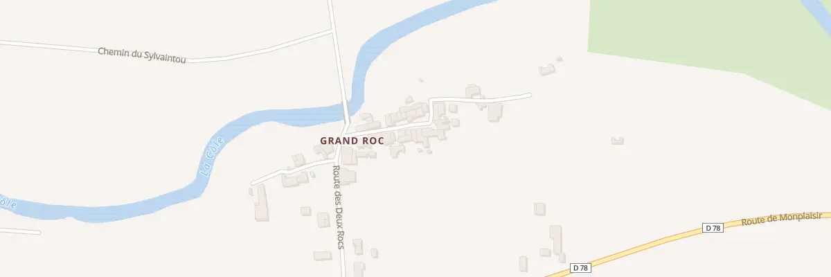 Plan du 110 Grand Roc à Condat-sur-Trincou