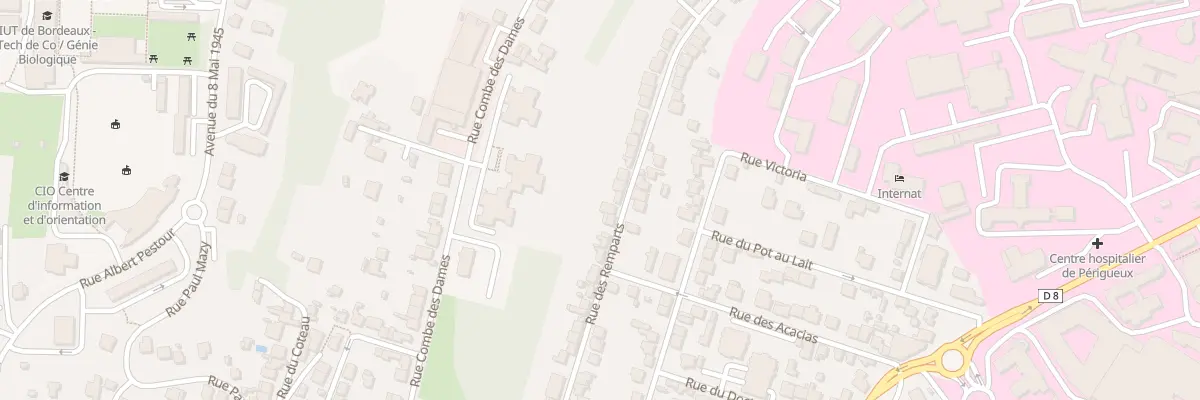 Plan du 91 Rue des Remparts à Périgueux