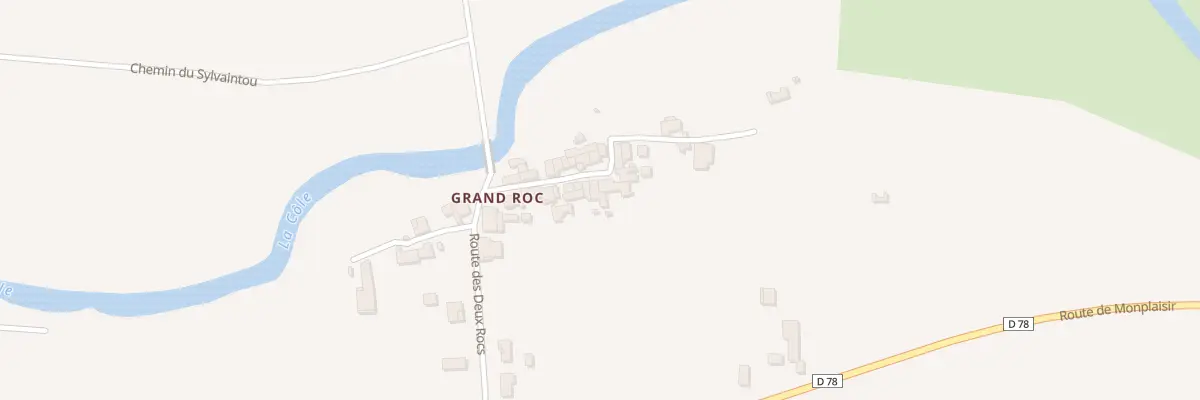 Plan du 111 Grand Roc à Condat-sur-Trincou