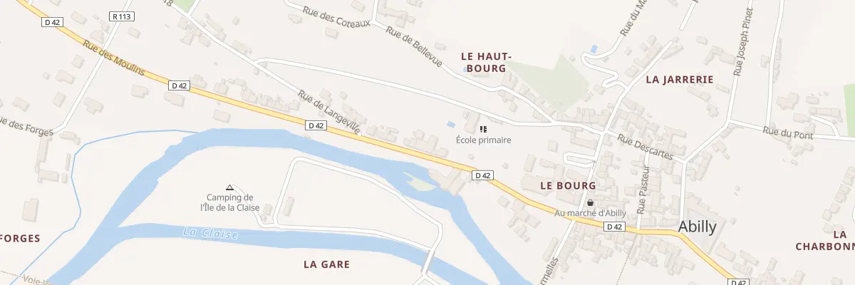 Plan du 4 Rue des Moulins à Abilly