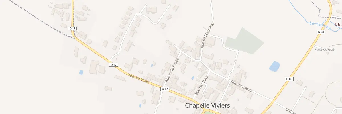 Plan du 7 Rue de la Rosée à Chapelle-Viviers