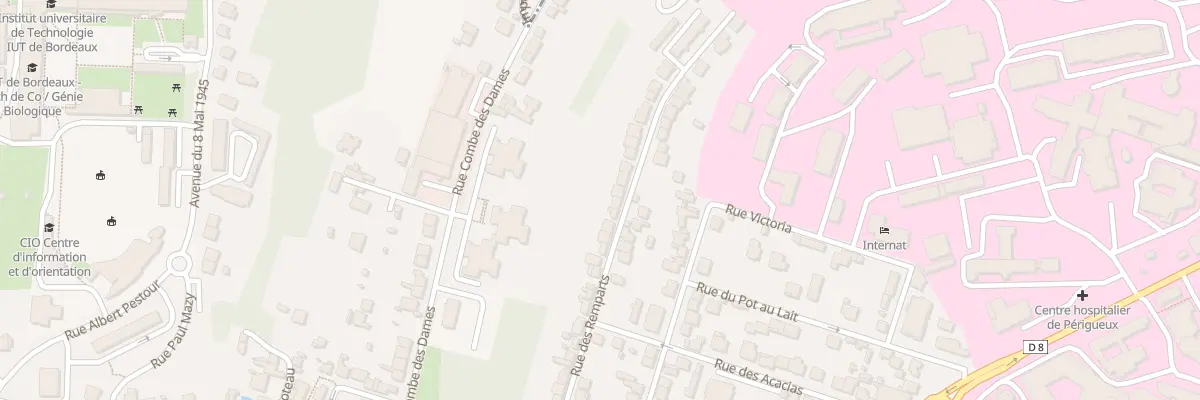 Plan du 101 Rue des Remparts à Périgueux