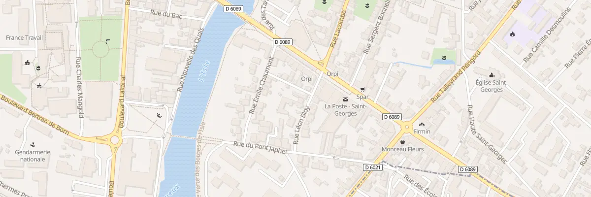 Plan du 8 Rue Léon Bloy à Périgueux