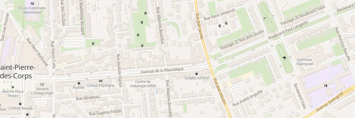 Plan du 96 Av de la République à Saint-Pierre-des-Corps