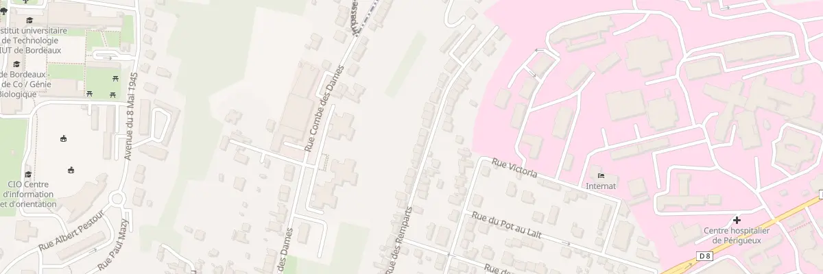 Plan du 105 Rue des Remparts à Périgueux