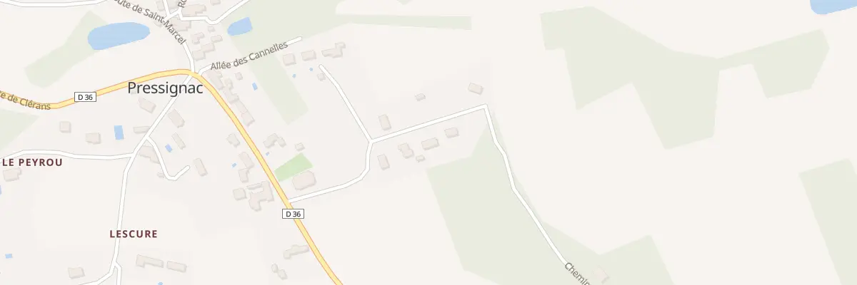 Plan du 32B Le Bourg à Pressignac-Vicq