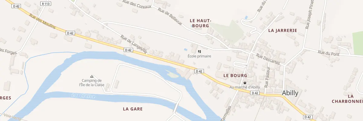 Plan du 2 Rue des Moulins à Abilly