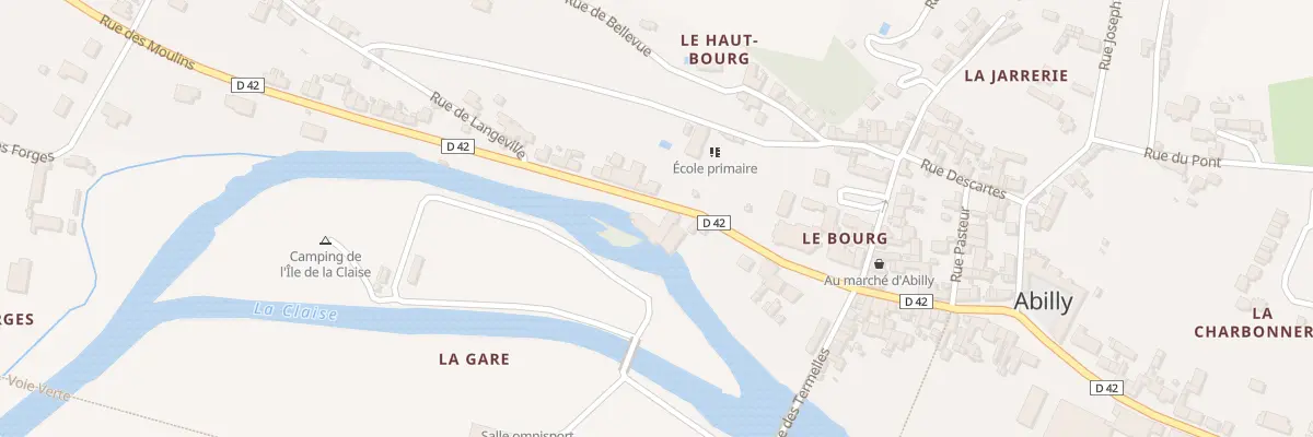 Plan du 7 Rue des Moulins à Abilly