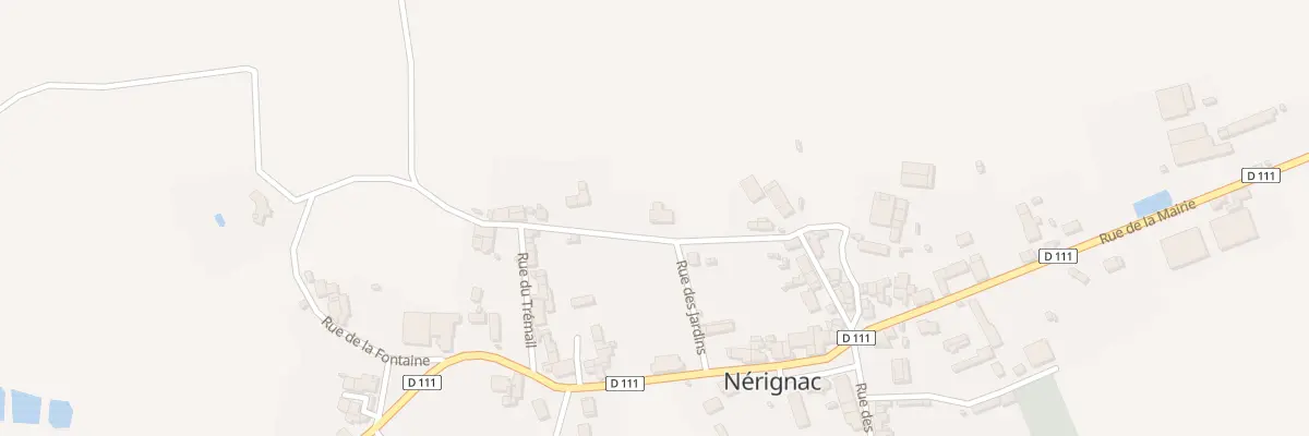 Plan du 4 Rue des Moulins à Nérignac