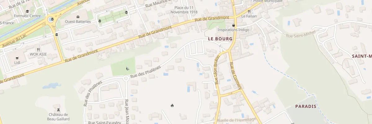 Plan du 10 Rue des Phalènes à Saint-Avertin