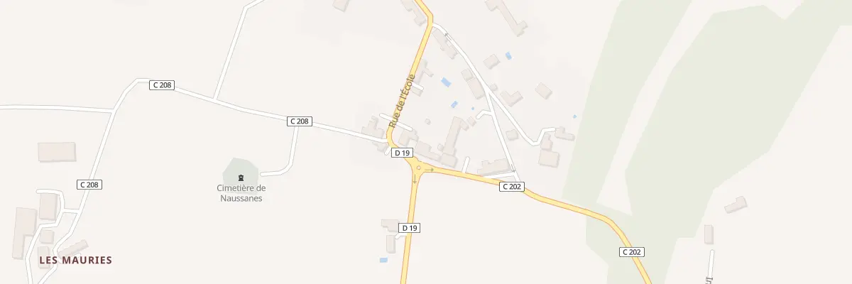 Plan du 33 Le Bourg à Naussannes