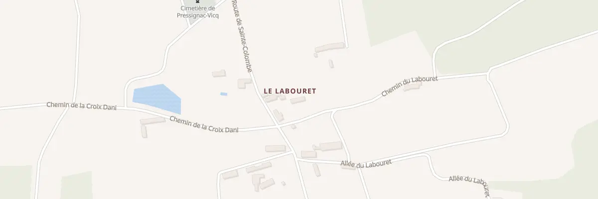 Plan du 41A Le Labouret Est à Pressignac-Vicq