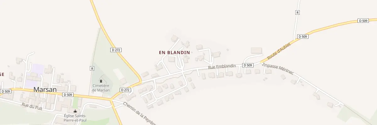 Plan du 217 Rue Emblandin à Marsan