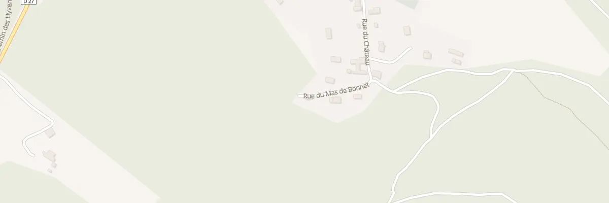 Plan du Mas de Bonnets à Bayac