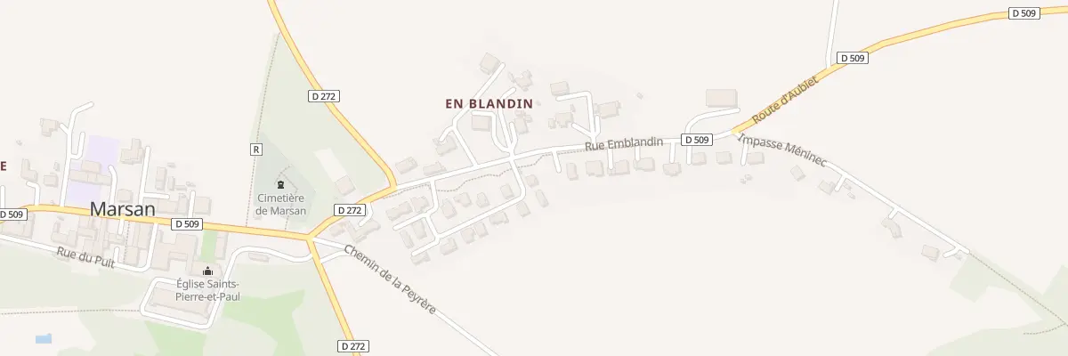 Plan du 27 Rue Meninec à Marsan