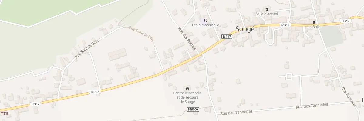 Plan du 5 Rue des Ponts de Braye à Sougé