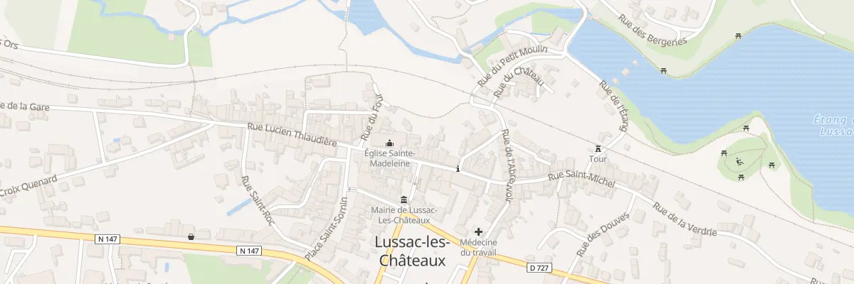 Plan du 7 Rue Saint Michel à Lussac-les-Châteaux