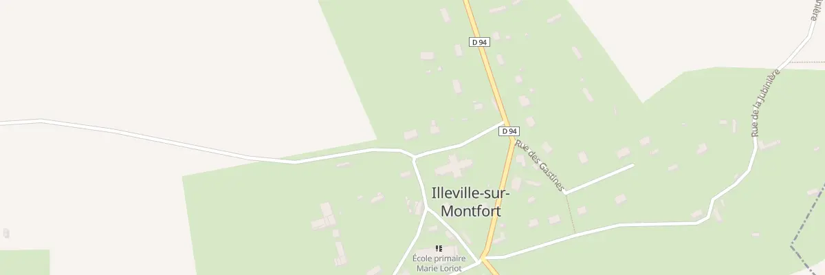 Plan du 10 Rue Sainte Bernadette à Illeville-sur-Montfort