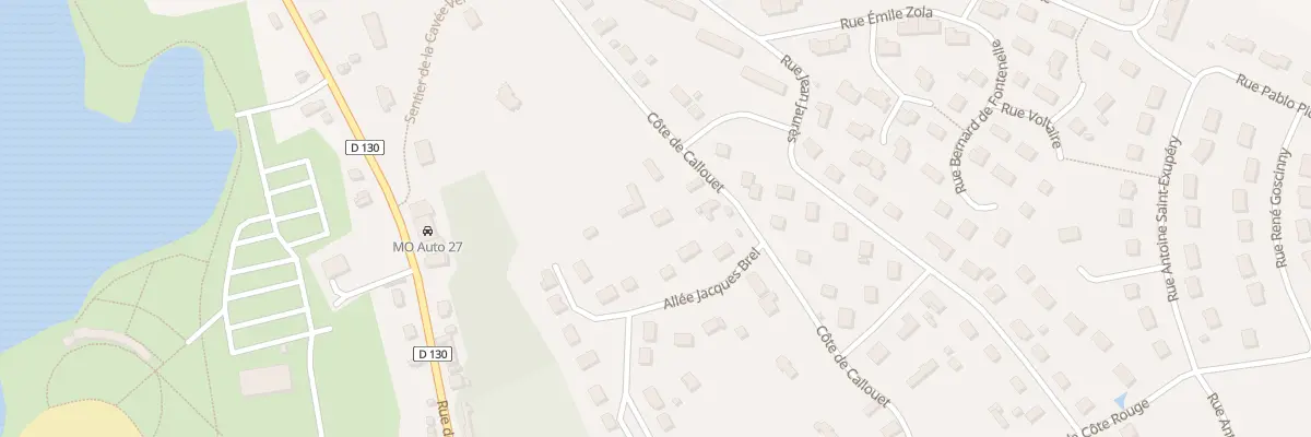 Plan du 28 Côte de Callouet à Brionne