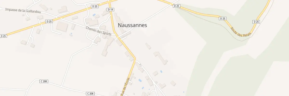 Plan du Bourg à Naussannes