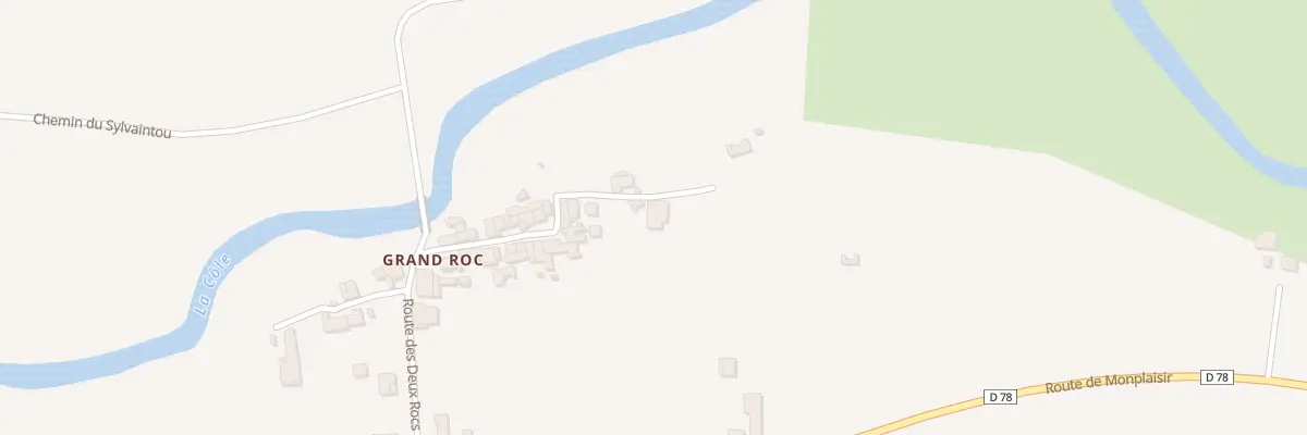 Plan du 116 Grand Roc à Condat-sur-Trincou