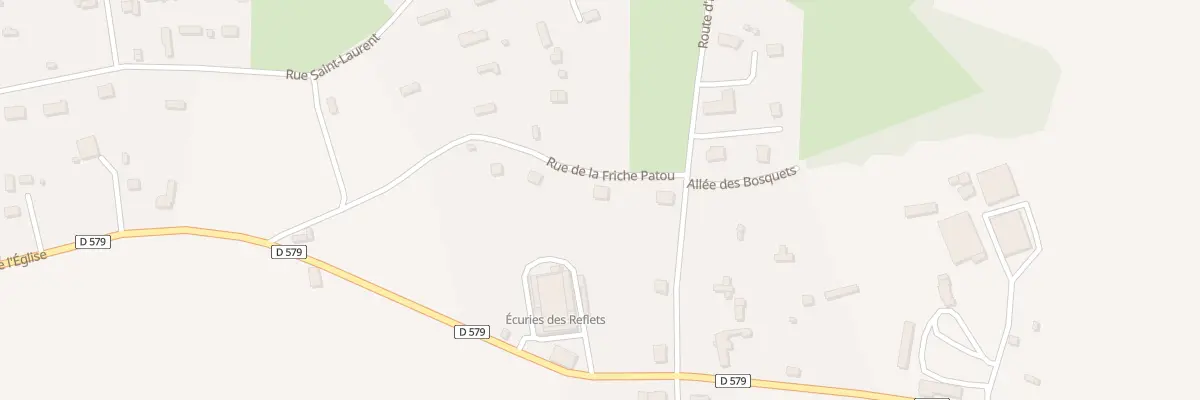 Plan du 2 Rue de la Friche Patou à Thierville