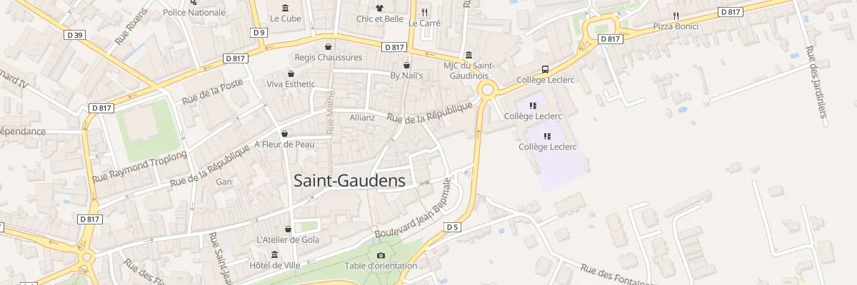 Plan du 5 Rue Jean Pégot à Saint-Gaudens