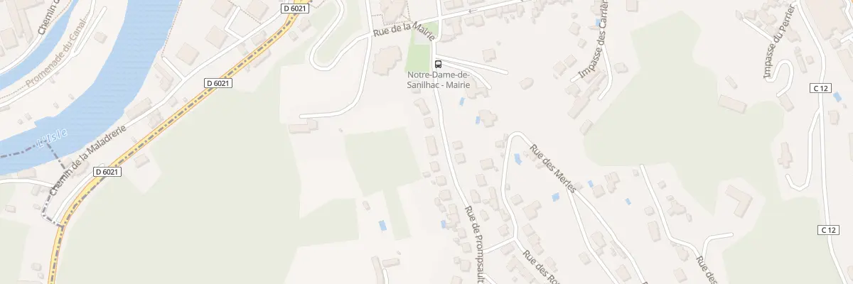 Plan du 12 Rue de Prompsault à Sanilhac