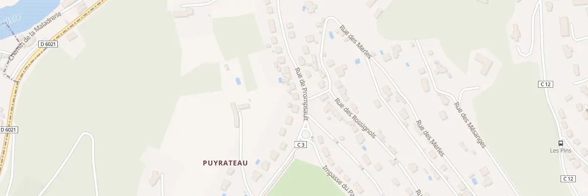 Plan du 28 Rue de Prompsault à Sanilhac