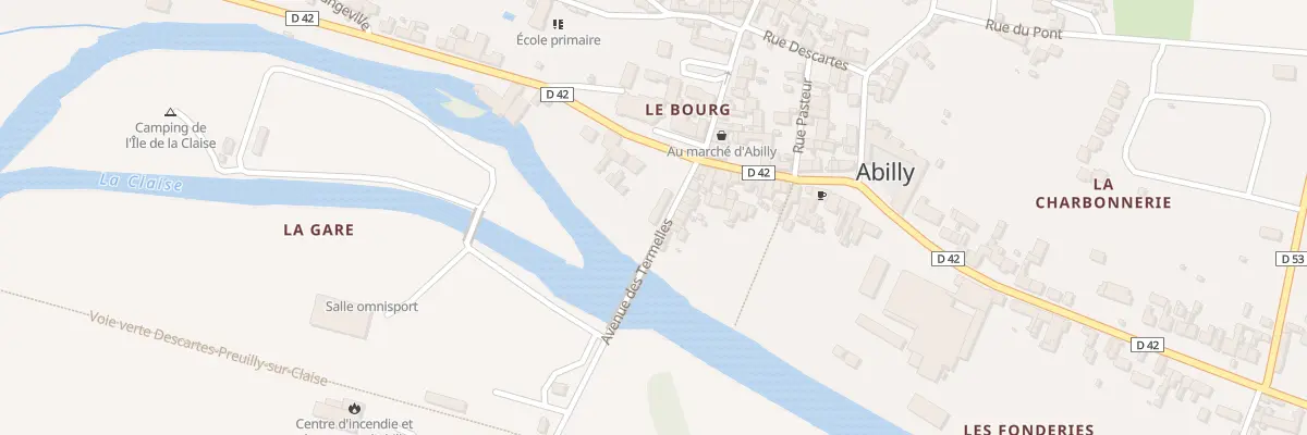 Plan du 2 Av des Termelles à Abilly