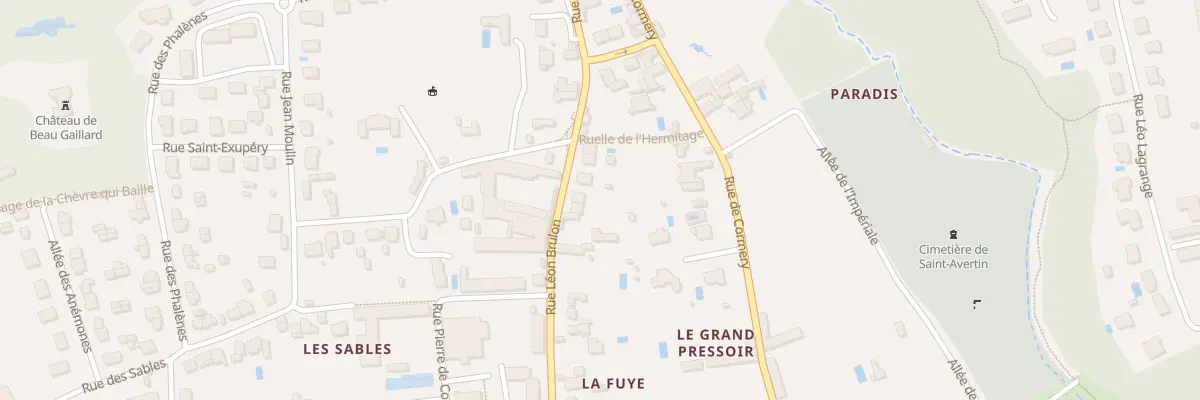 Plan du 16 Rue Léon Brûlon à Saint-Avertin
