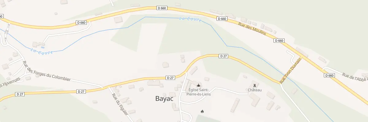 Plan du 24 Le Bourg à Bayac