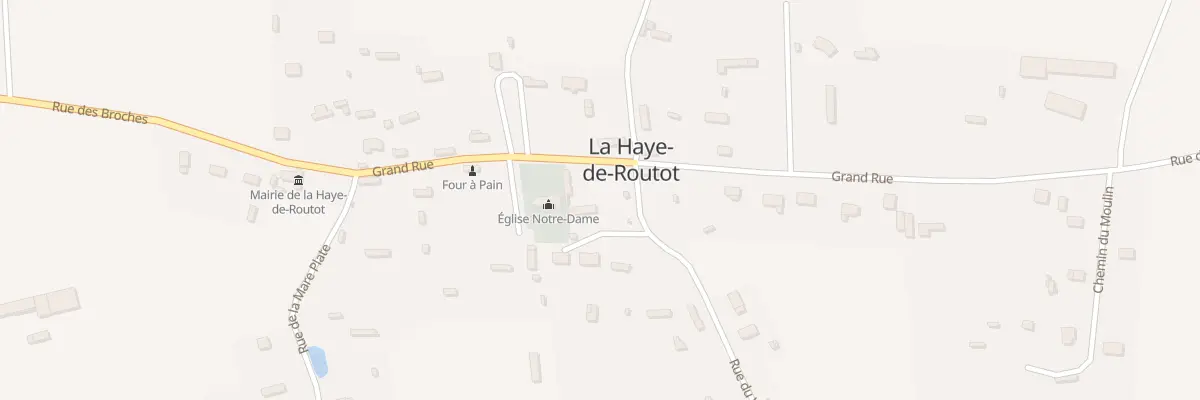 Plan du 8 Grande Rue à La Haye-de-Routot