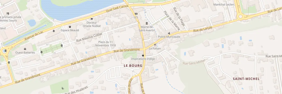 Plan du 1 Rue de Grandmont à Saint-Avertin