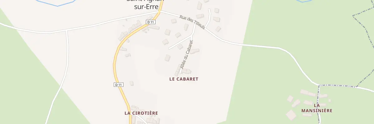 Plan du 45 Le Cabaret à Val-au-Perche