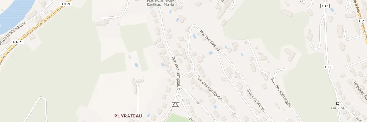 Plan du 17 Rue de Prompsault à Sanilhac