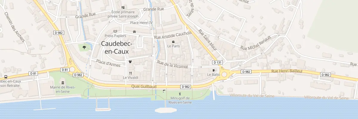 Plan du 12 Rue de la Vicomté à Rives-en-Seine