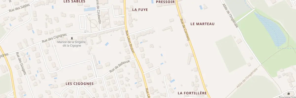 Plan du 50 Rue Léon Brûlon à Saint-Avertin