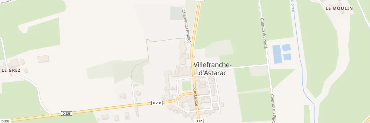 Plan du 5052 Le Village à Villefranche-d’Astarac
