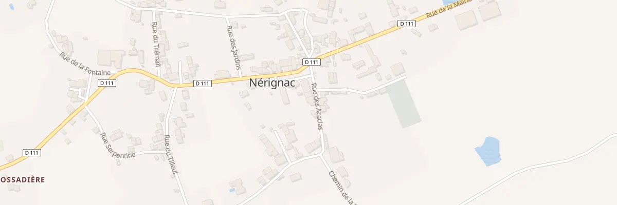 Plan du 6 Rue des Acacias à Nérignac