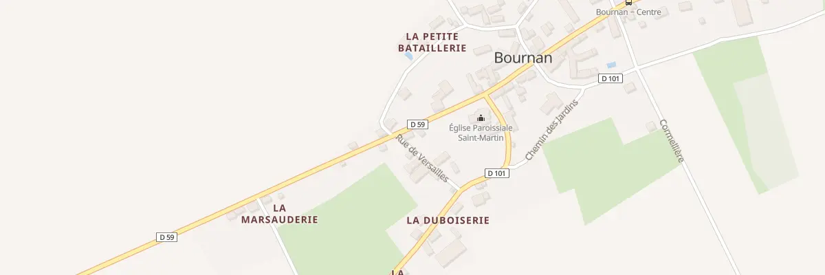 Plan du 1 Rue de Versailles à Bournan